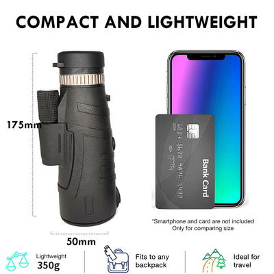 telescopio Bak4 monoculare del telefono cellulare di alto potere 12x50 con il supporto del treppiede