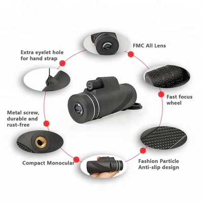 Cercare la lente mobile monoculare del telescopio 12x50 del telefono cellulare di birdwatching