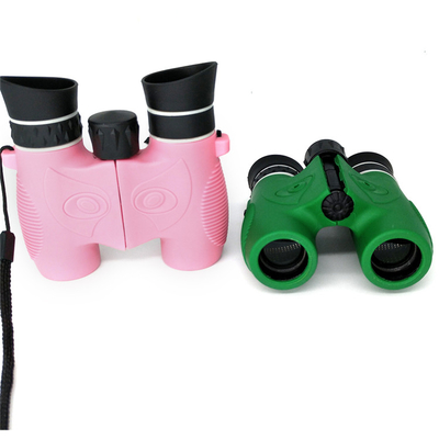 Binocolo ottico dei bambini del prisma Bak4, il binocolo rosa dei bambini antiurto 6x21