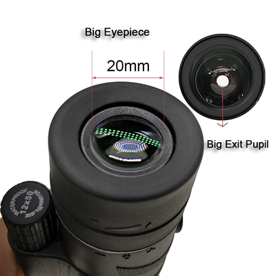 Mini telescopio monoculare 12x50 della lunga autonomia per l'escursione/che viaggia