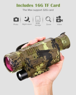 Cannocchiale infrarosso di visione notturna di portata di ottica di Digital 5x8 con la carta 16GB