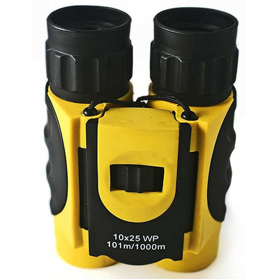Binocolo piegante nero giallo dei bambini del prisma di tetto di 10x26 10x25 BAK4